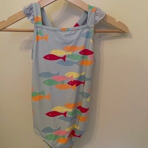 Colorful Fish Print Swimsuit